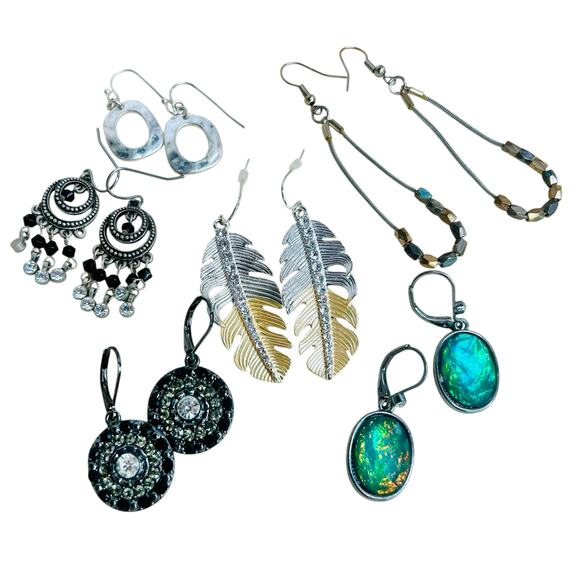 Boho Glam Pierced Earrings Lot - Picture 1 of 3